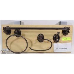 NEW DELTA 4PC BATHROOM SET IN BRUSHED BRONZE