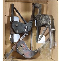 SET OF 3 VINTAGE CLAMPS