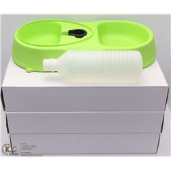 LOT OF 3 NEW PET WATER/FOOD BOWLS