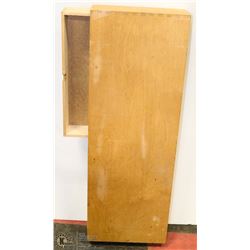 WOOD DOVE TAILED STORAGE CABINET 11"X32"X4"