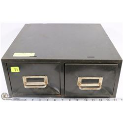 2 DOOR METAL CARD FILE