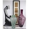 Image 1 : LOT OF LARGE VASES AND SILHOUETTE DECOR