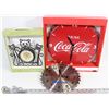 Image 1 : QUARTZ CLOCK CATS, COCA COLA CLOCK & MASTERCRAFT