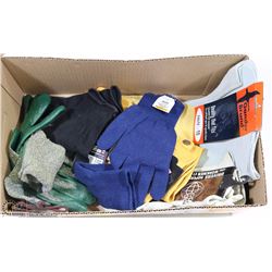 BOX W/7 PAIRS OF ALL NEW  LEATHER