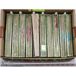 20PC OF NEW  SCENTED  WOOD HAND FANS