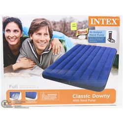 INTEX FULL SIZE AIR MATTRESS WITH PUMP