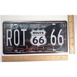 #7 - VINTAGE STYLE ROUTE 66 TIN SIGN