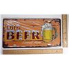 Image 1 : #6 - VINTAGE STYLE COLD BEER TIN SIGN