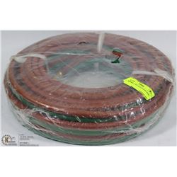 NEW TWIN OXY-ACETYLENE HOSE 1/4" X50'