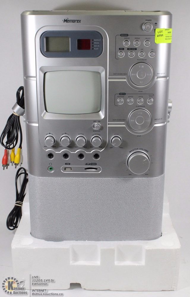 MEMOREX HOME RECORDING KARAOKE MACHINE W/ T.V