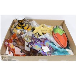 FLAT W/ART GLASS, CLAY ART & DECORATIVE
