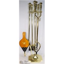 BRASS FIREPLACE TOOLS