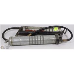 PAIR OF METAL GREASE GUNS