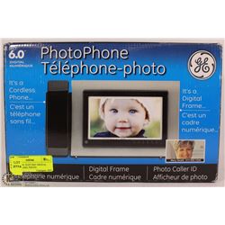 6.0 GENERAL ELECTRIC DIGITAL PHONE, FRAME, PHOTO