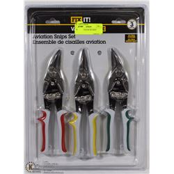 SET OF 3 AVIATOR TIN SNIPS