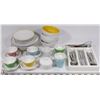 Image 1 : KIDS PORCELAIN DISH SET W/CUTLERY SET