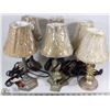 Image 1 : FLAT WITH 3 MATCHING PAIRS OF MINI LAMPS (6QTY)