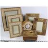 Image 1 : FLAT OF MATCHING GOLD TONE DECOR INC 5 FRAMES,