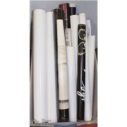 PLASTIC BIN FULL OF VINTAGE ROCK POSTERS