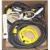 Image 1 : LARGE BOX OF EXTENSION CORDS,