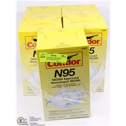 LOT OF 5 CONDOR N95 NIOSH APPROVED PARTICULATE