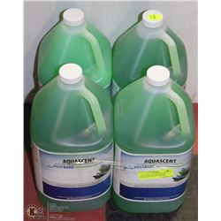 LOT OF FOUR 5L AQUASCENT DUSTBANE ODOUR CONTROL