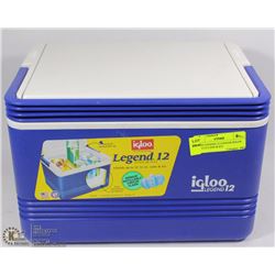 IGLOO LEGEND 12 COOLER HOLDS UP TO 12 CANS & ICE