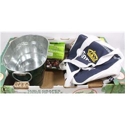 EDMONTON ESKIMO BEER COOLER METAL