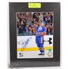 Image 1 : MATTED EDMONTON OILERS COREY POTTER SIGNED ACTION