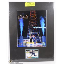 MATTED EDMONTON OILERS RYAN SMYTH SIGNED RETURN