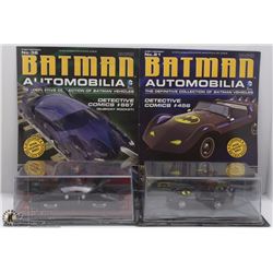 LOT OF 2 DC COMICS BATMAN AUTOMOBILIA DIE CAST