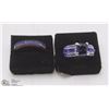 Image 1 : TWO FASHION RINGS: BLUE SAPPHIRE, AMETHYST