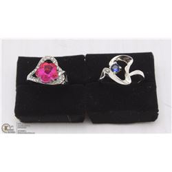TWO WOMENS FASHION RINGS