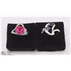 Image 1 : TWO WOMENS FASHION RINGS