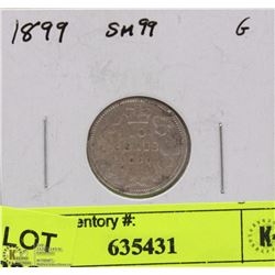 1899 CANADIAN 10 CENT COIN