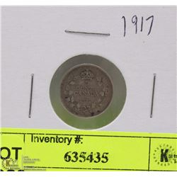 1917 CANADIAN 5 CENT COIN