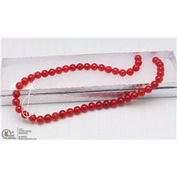 41- RED RUBY LOOSE BEAD NECKLACE