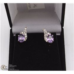 64-NATURAL AMETHYST EARRINGS