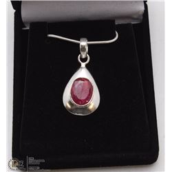 59-NATURAL RED RUBY PENDANT