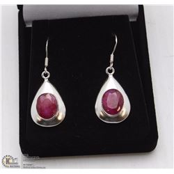 58-NATURAL RED RUBY EARRINGS