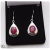 Image 1 : 58-NATURAL RED RUBY EARRINGS