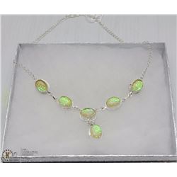 25-AUSTRATIA TRIPLE OPAL GEMSTONE NECKLACE