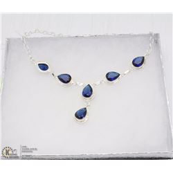 13-TANZANITE GEMSTONE NECKLACE