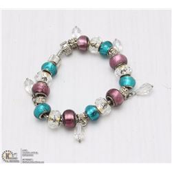 PANDORA STYLE BRACELET W/22 CHARMS