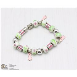 PANDORA STYLE BRACELET W/OVER 20