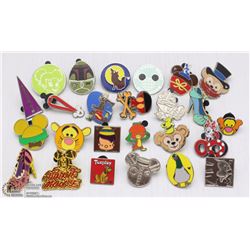 LOT OF 25 OFFICIAL DISNEY TRADER LAPEN PINS