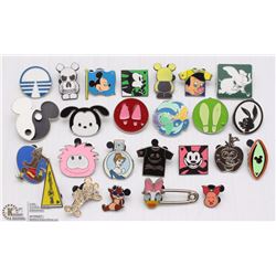 LOT OF 25 OFFICIAL DISNEY TRADER LAPEN PINS