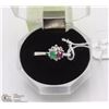 Image 1 : 48-RUBY,EMERALD,CZ .925 STERLING SILVER