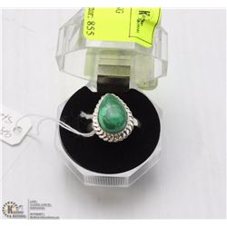 6-MALACHITE GEMSTONE RING