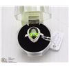 Image 1 : #5- GREEN PERIDOT GEMSTONE RING